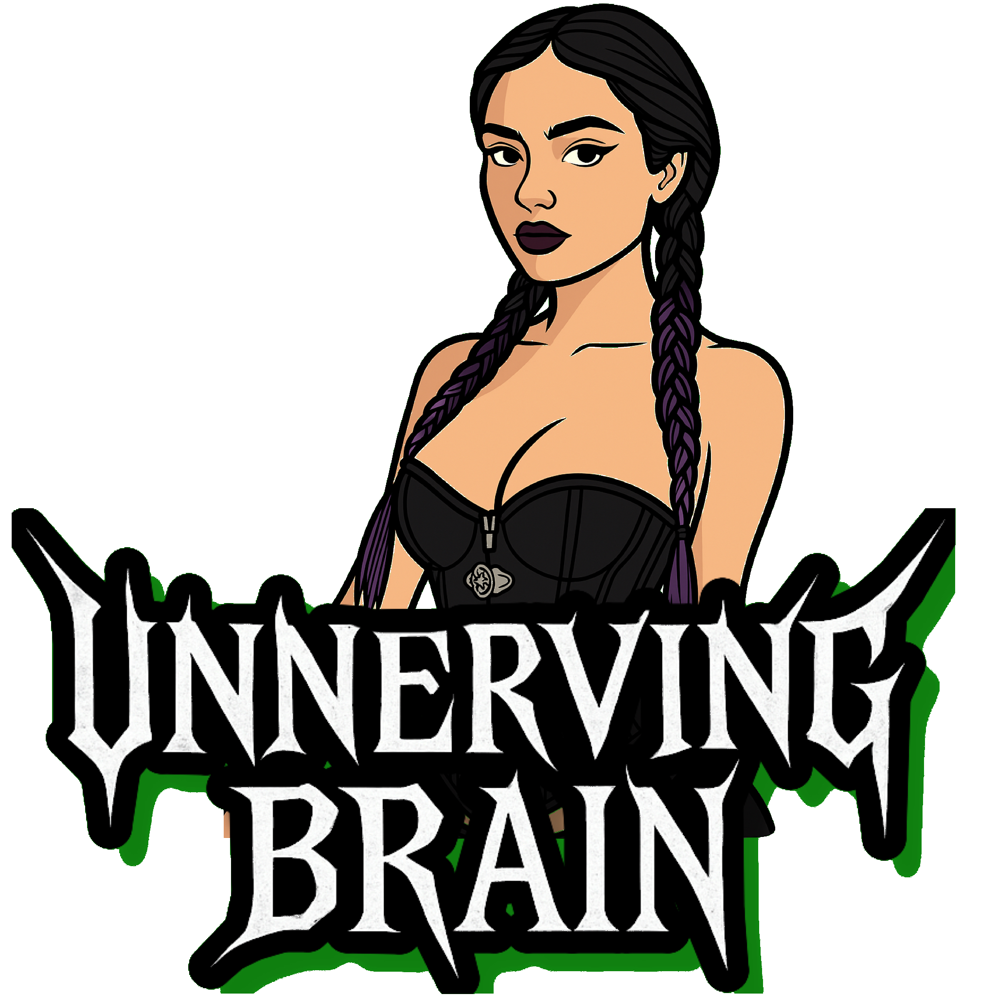 New Unnerving Brain sticker design