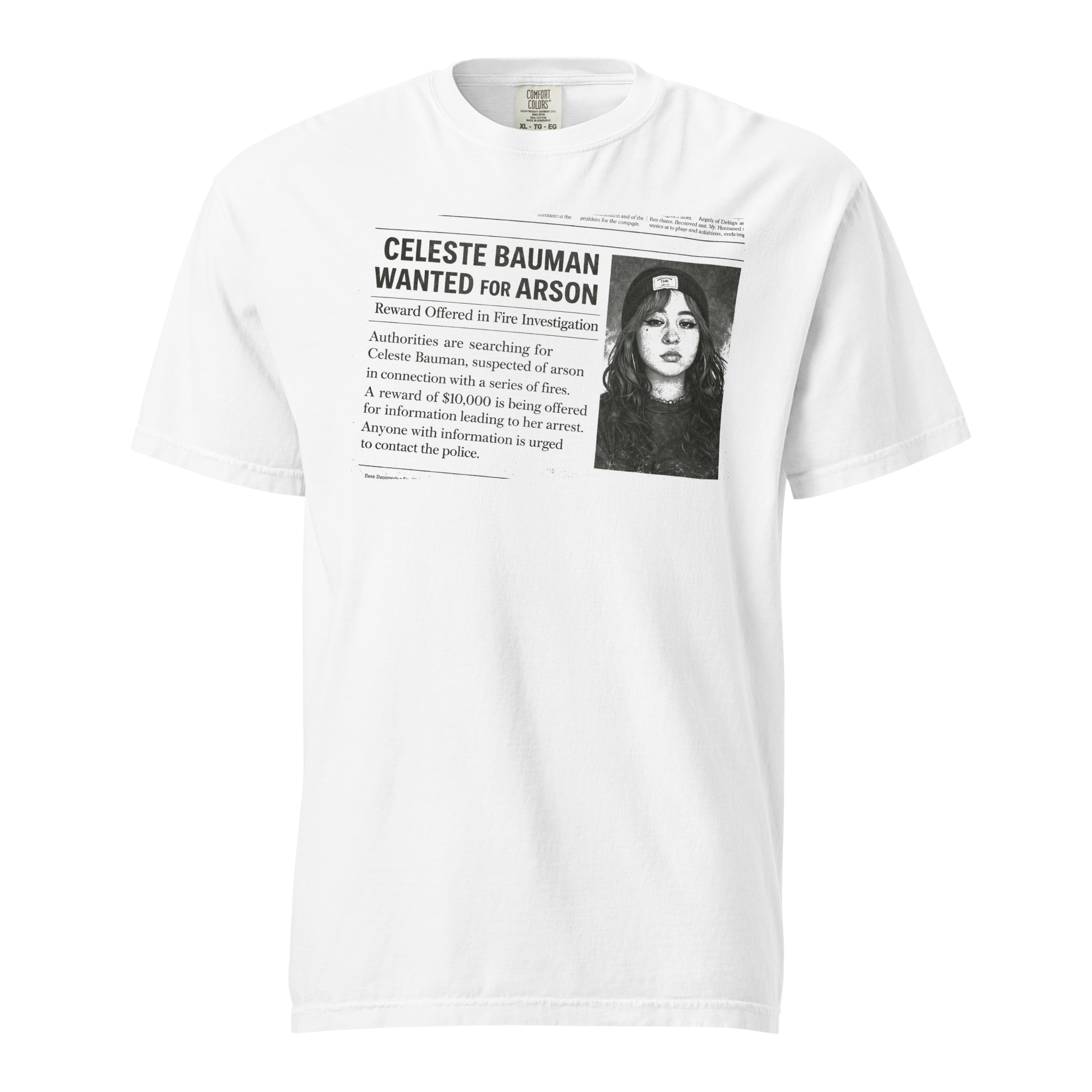 Celeste Bauman Arson shirt