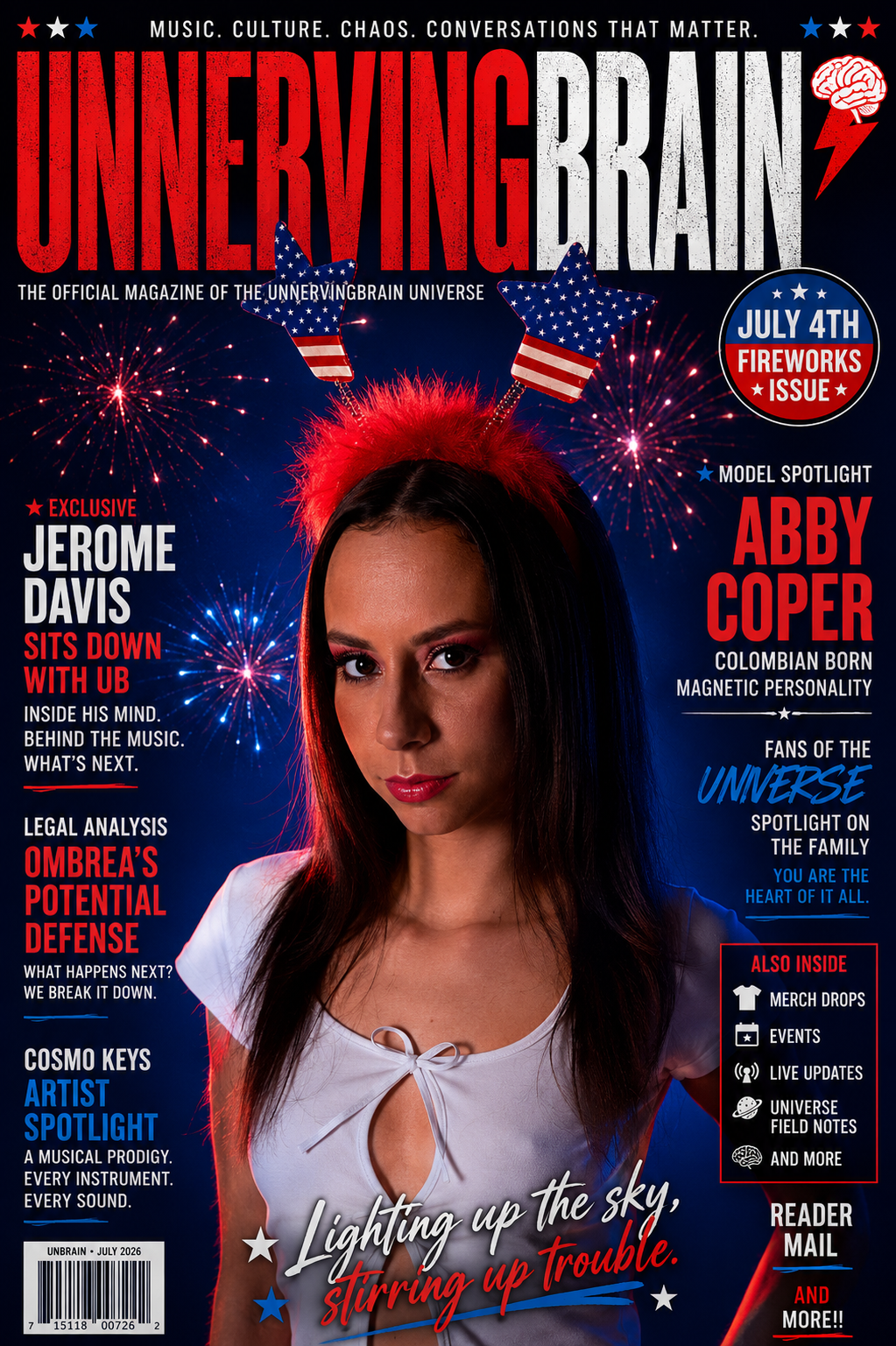 Cover of Unnerving Brain Magazine Issue 01